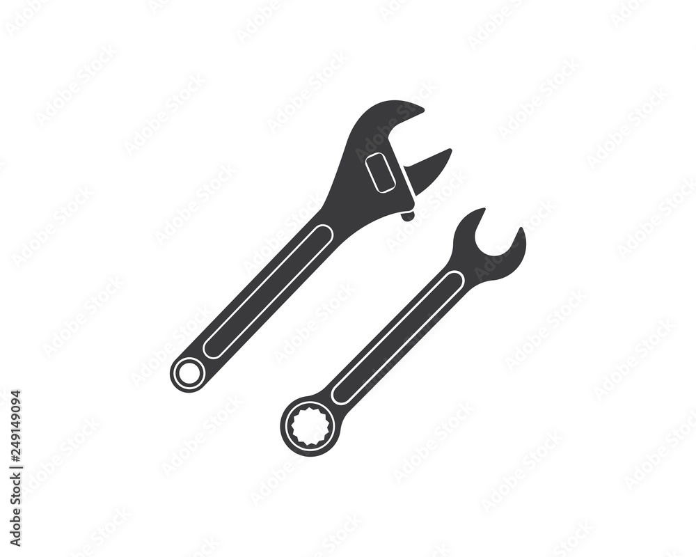 wrench icon vector of automotive service illustration wrench icon vector of automotive service illustration