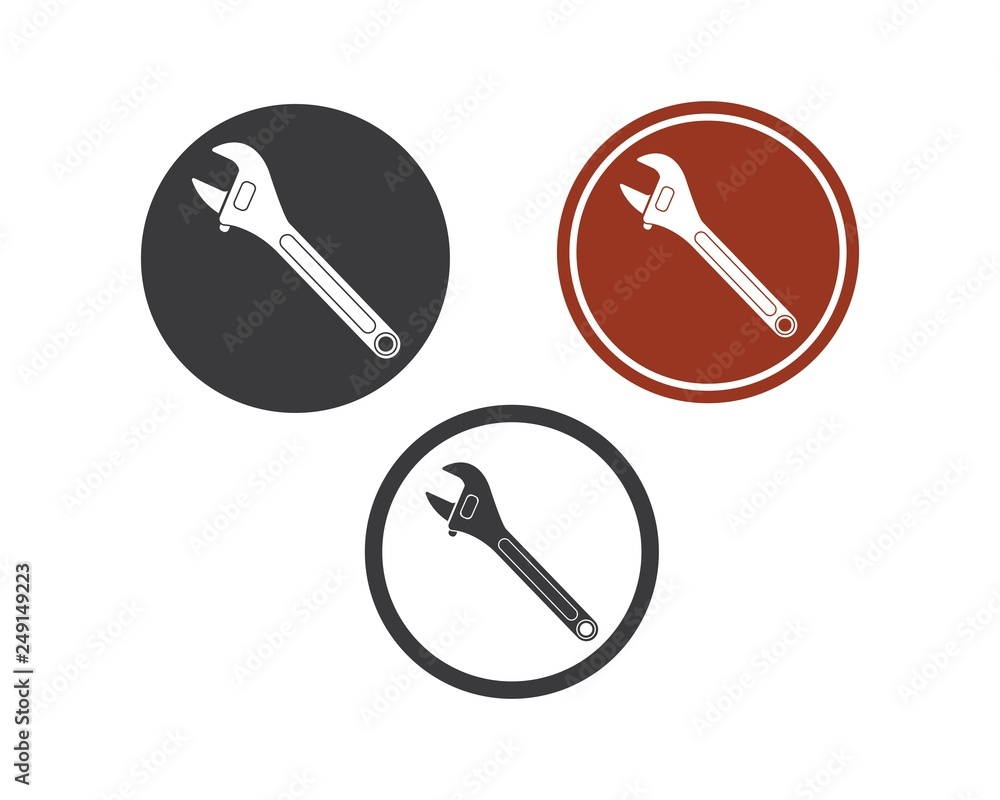 wrench icon vector of automotive service illustration wrench icon vector of automotive service illustration