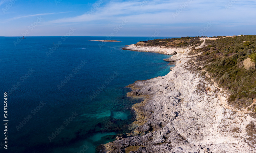 Kamenjak Peninsula is a National park in Croatia is the most beautiful part of Adriatic coast famous for its coastal scenery