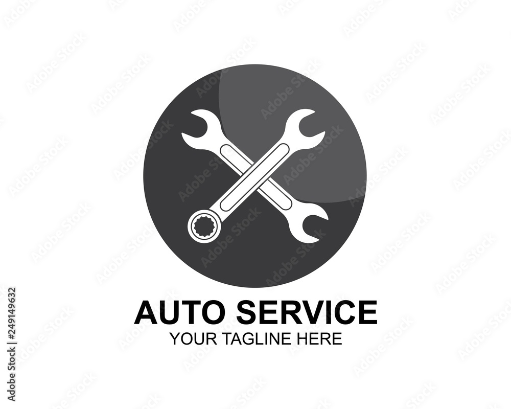 wrench icon vector of automotive service illustration wrench icon vector of automotive service illustration