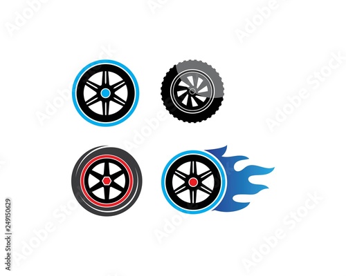 tire illustration vector template
