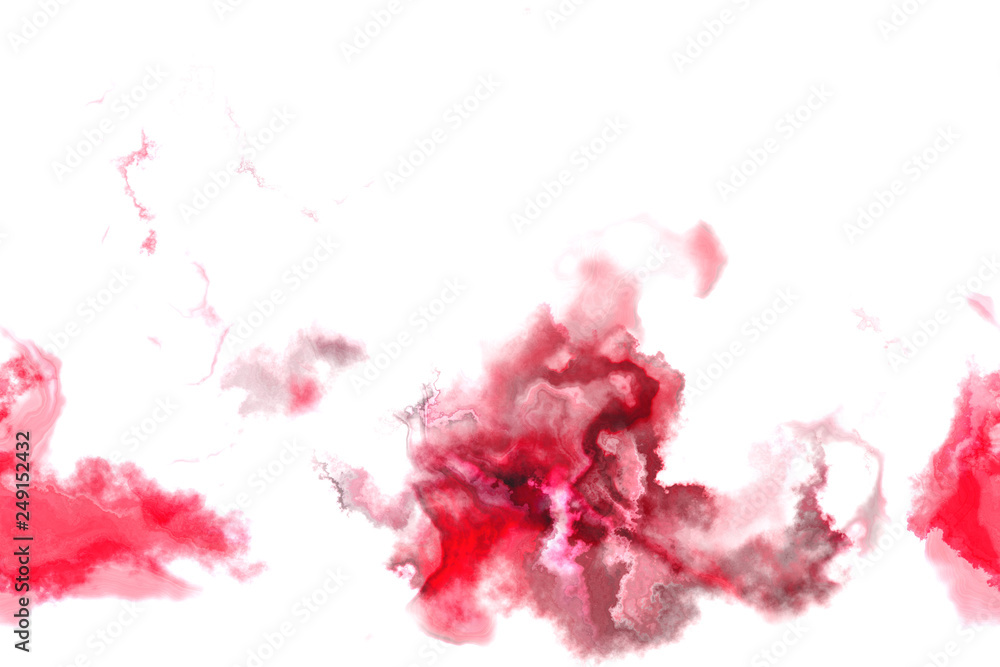 Abstract Digital watercolor. Modern and contemporary artwork. cherry blossom