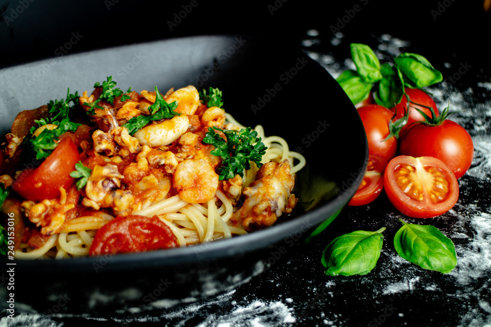 Spaghetti mit Shrimps Spaghetti mit Shrimps