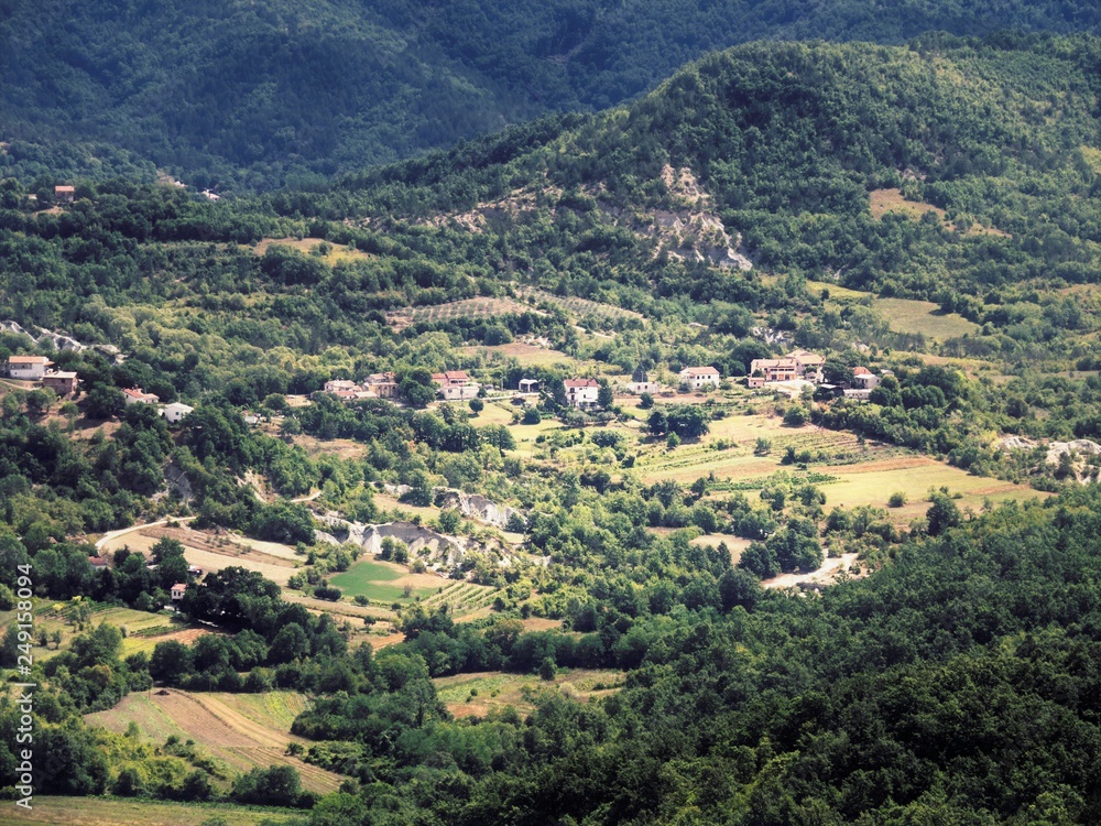 village in the mountains of croatia village in the mountains of croatia