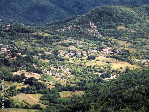 village in the mountains of croatia