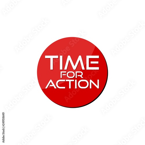 Time for Action icon, sign or button © sljubisa