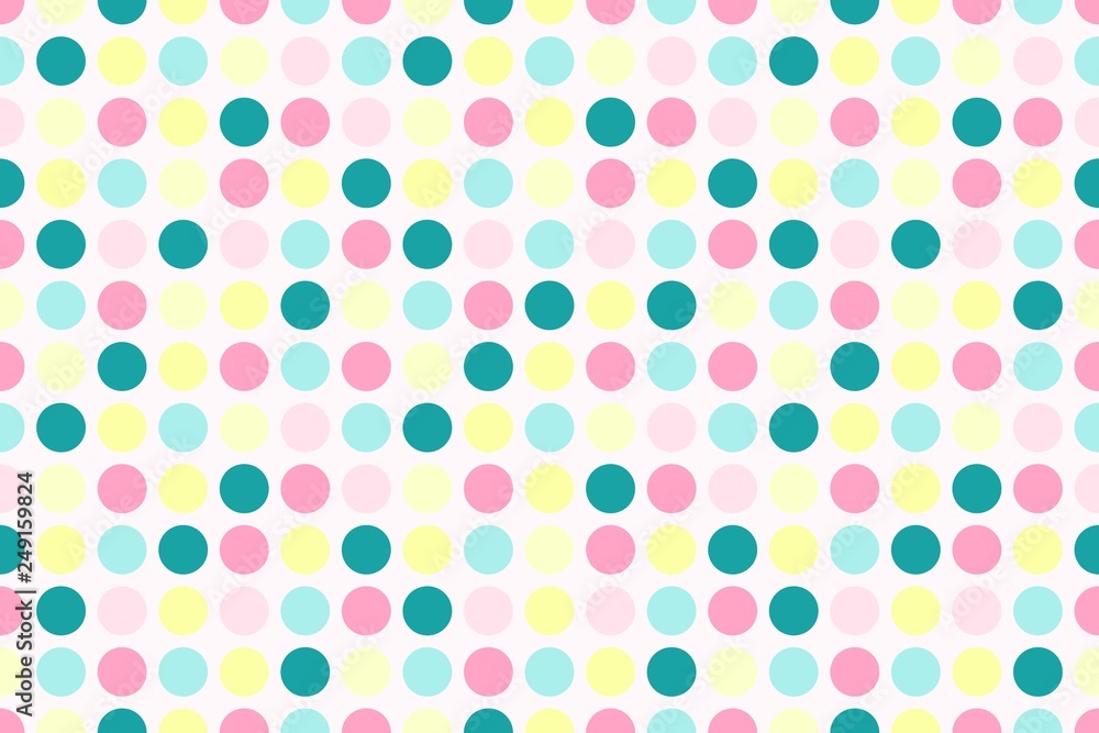 Polka dot pattern. Design for wallpaper, fabric, textile, wrapping. Simple background
