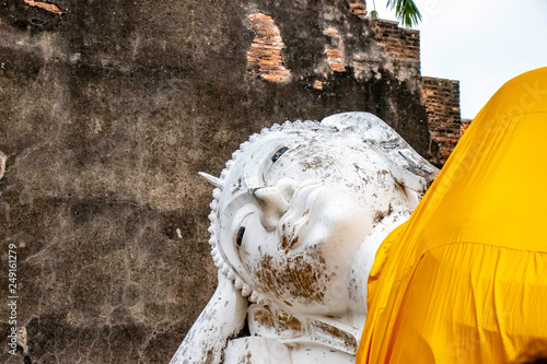 Wat Yai Chai Mongkhon Temple in Ayutthaya, Thailand photo