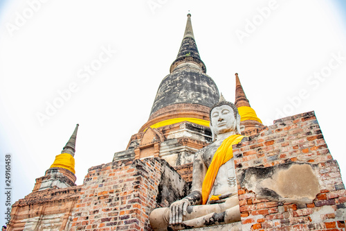 Wat Yai Chai Mongkhon Temple in Ayutthaya, Thailand photo