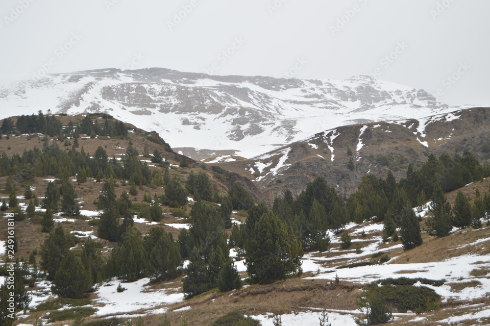 Beautiful Little Snow Mountains At The Ski Resort Aramon Cerler. Travel, Landscapes, Nature. December 27, 2014. Cerler, Huesca, Aragon.