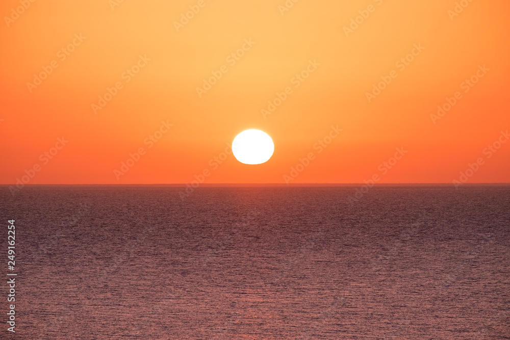 Sunset on the Canary Island Fuerteventura
