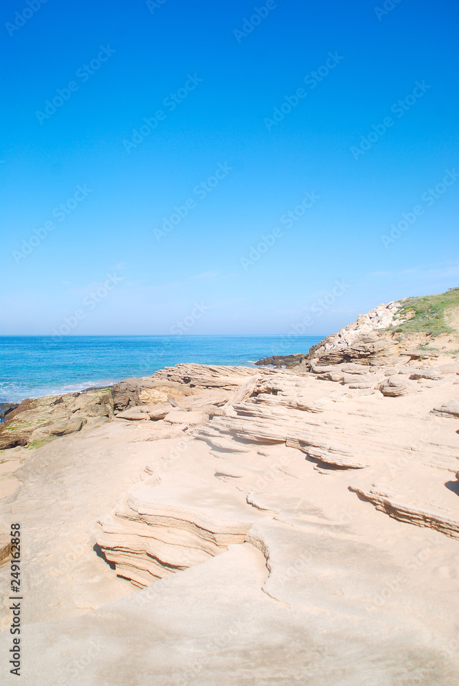 Fototapeta premium PAISAJE PLAYA DE LOS CAÑOS DE MECA. CÁDIZ