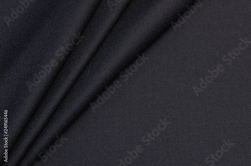 Black Wool Fabric