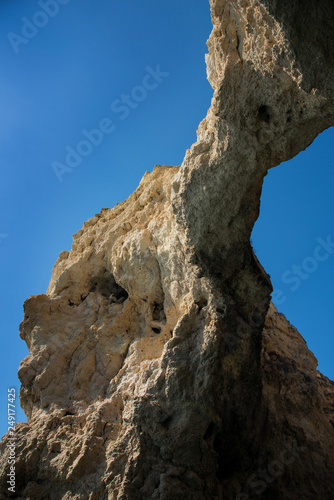 rock formations on the algarve coast