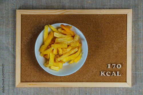 Calorie Foods French Fries 170 Kcal 100 Grams Diet Stock Photo Adobe Stock