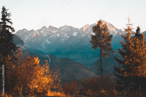 Landscape of the Polish Tatra Mountains