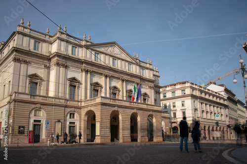  Alla Scala, a theatrical museum and library attached to the Teatro alla Scala in Milan, Italy.