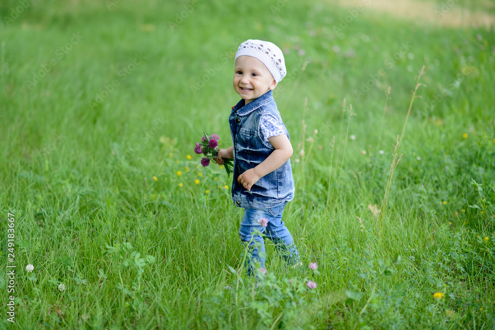 baby in spring