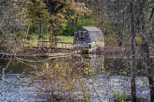 Boathouse ont the Concord River