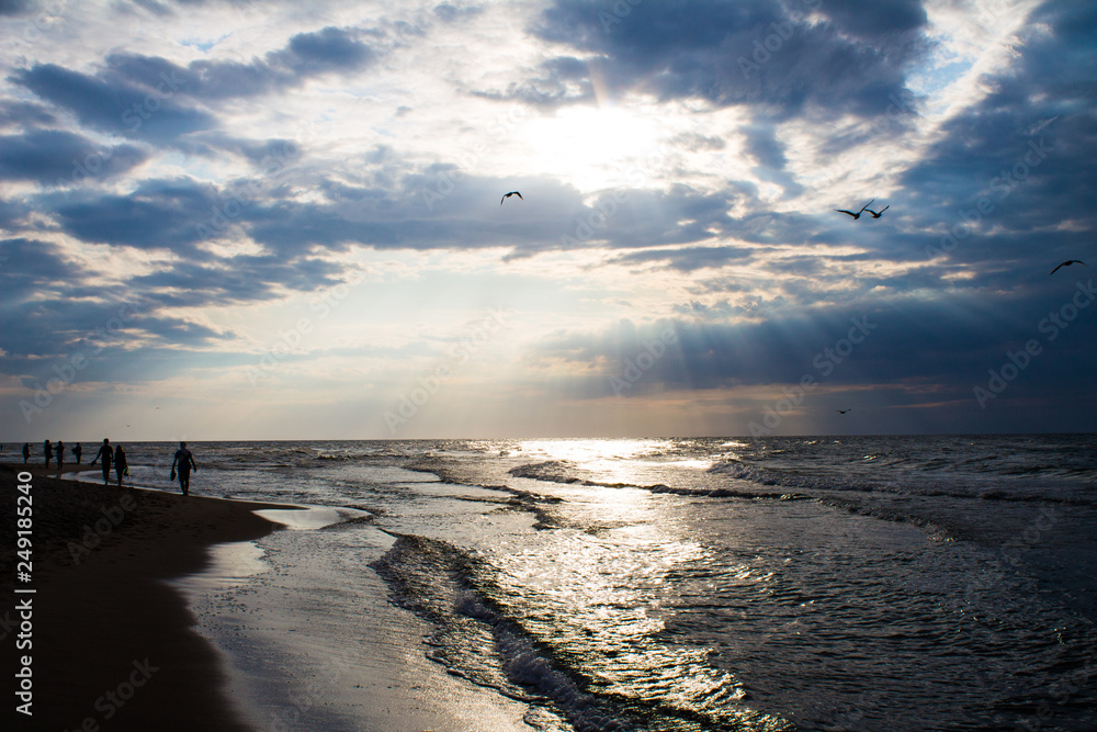 Fototapeta premium sunset on beach