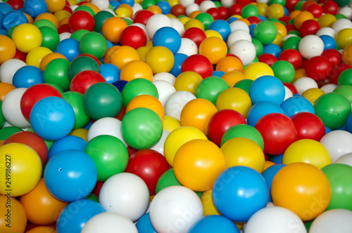 Children multi colored balls for dry massage