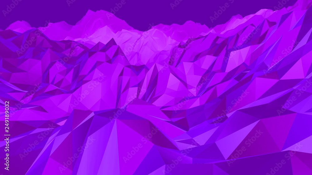 Naklejka premium Background from polygons. With shadows and light.