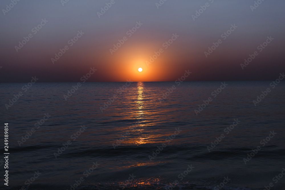 sunrise over the sea beach sun