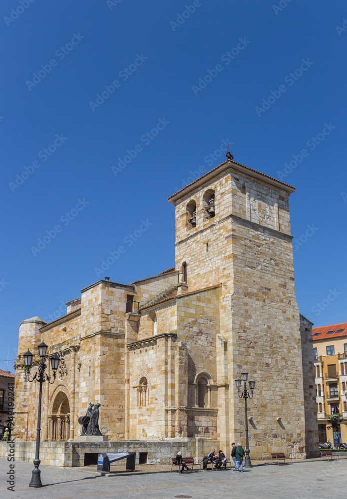 Historic church of San Juan in the center of Zamora, Spain