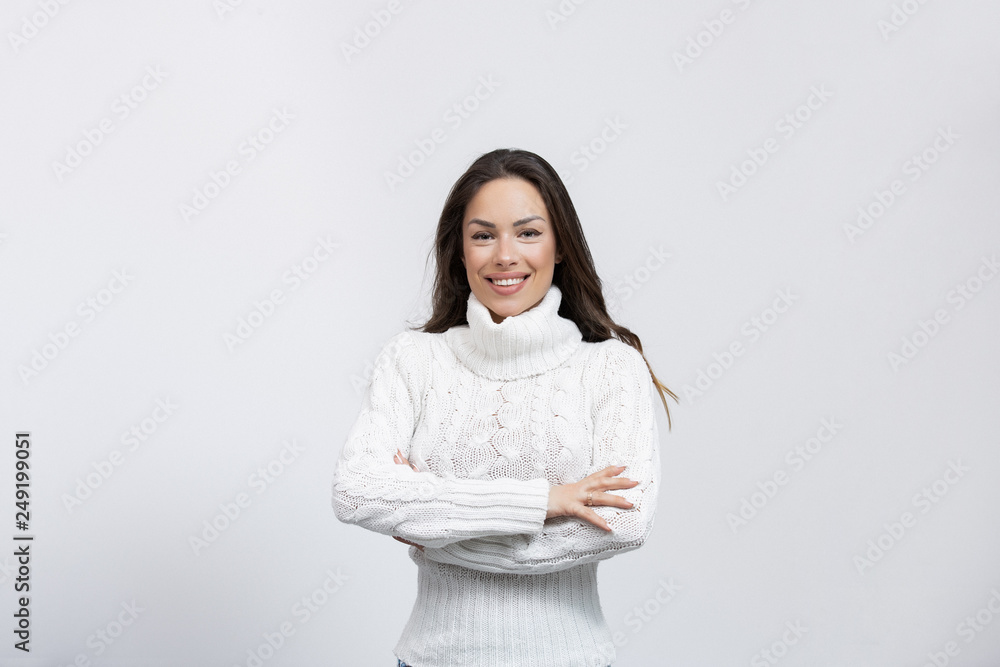 Woman posing in studio Woman posing in studio
