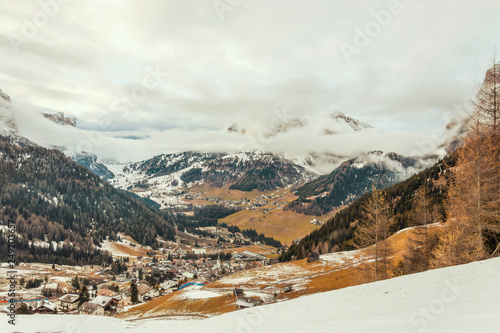 Panoramic view of the Alta Badia valley near Corvara © Sergio Pazzano