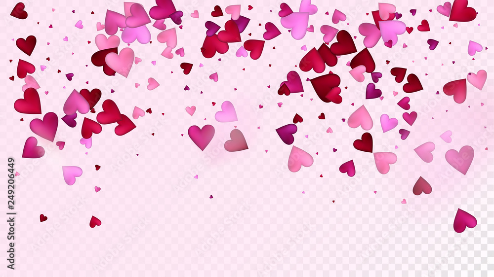 Realistic Hearts Vector Confetti. Valentines Day Wedding Pattern. Beautiful Pink Scatter Valentines Day Decoration with Falling Down Hearts Confetti. Rich VIP Gift, Birthday Card, Poster Background Realistic Hearts Vector Confetti. Valentines Day Wedding Pattern. Beautiful Pink Scatter Valentines Day Decoration with Falling Down Hearts Confetti. Rich VIP Gift, Birthday Card, Poster Background