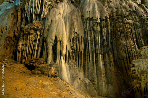 Grutas de Cacahuamilpa (Cacahuamilpa caves), Mexico is one of the largest cave systems in the world, where the formations are still growing.