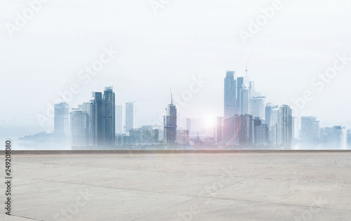 building or city on white background