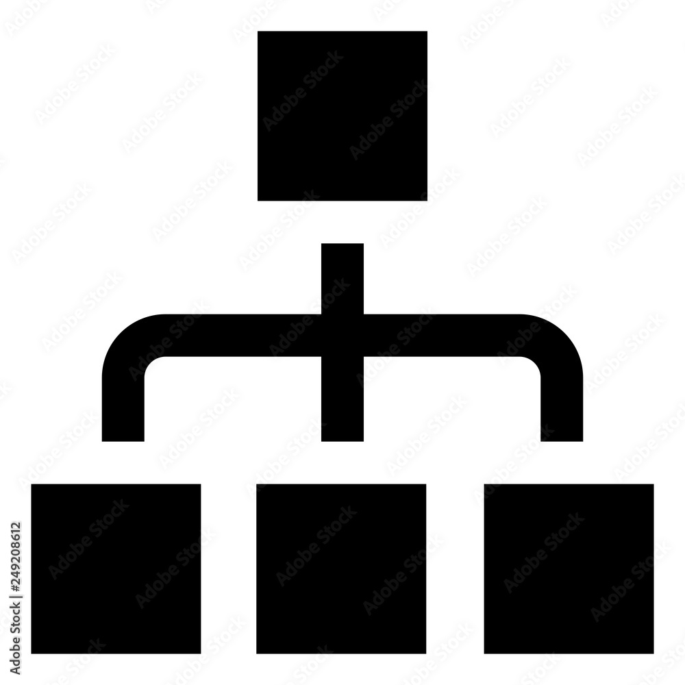 Hierarchy Structure Vector Icon