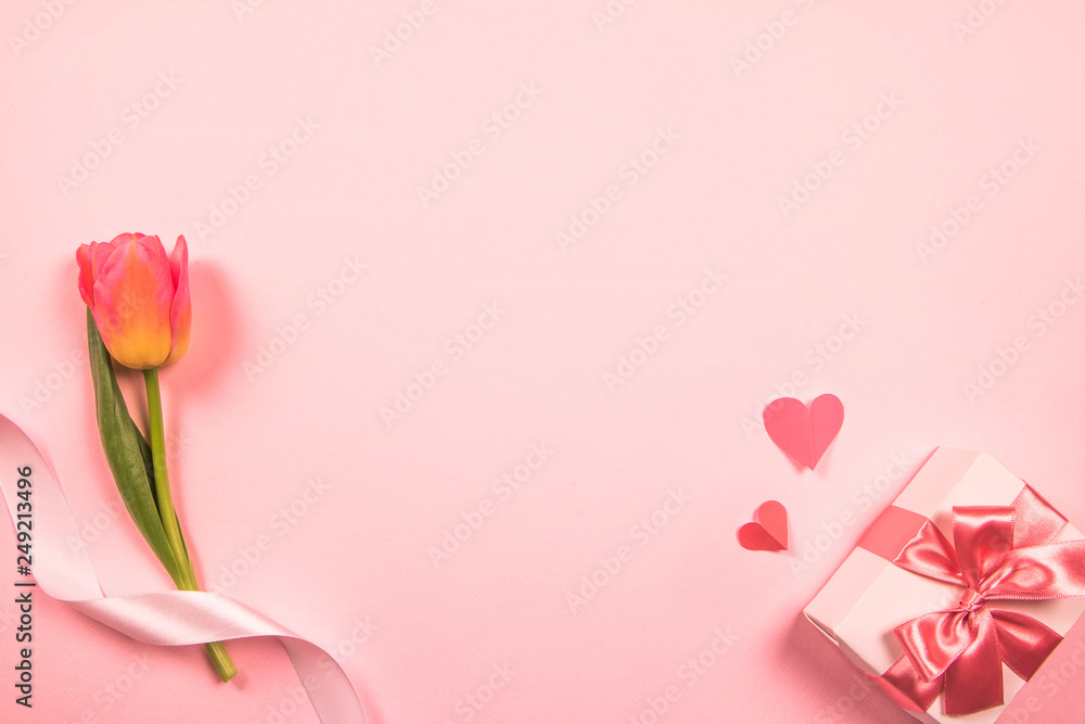 Fototapeta premium Love, event. Sweet,Valentine's Day concept. Frame