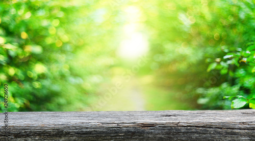 Empty wooden table background