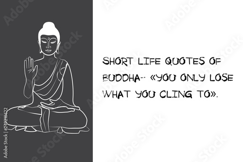 Wallpaper Mural Buddha black and white drawing sketch. Quotes buddhism Torontodigital.ca