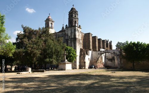 The Parroquia de Nuestra Señora de la Nativiad, located in the Ex-convent of Dominico de la Natividad, a World Heritage Site., Tepoztlan, Morelos, Mexico