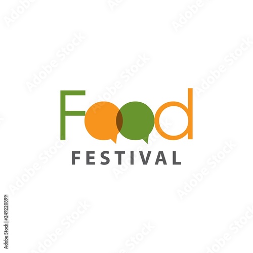 Food Festival Logo Vector Template Design Illustration