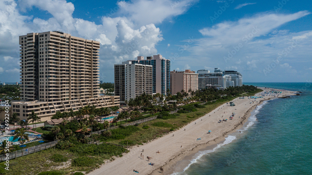 Naklejka premium Miami Beach Aerial View