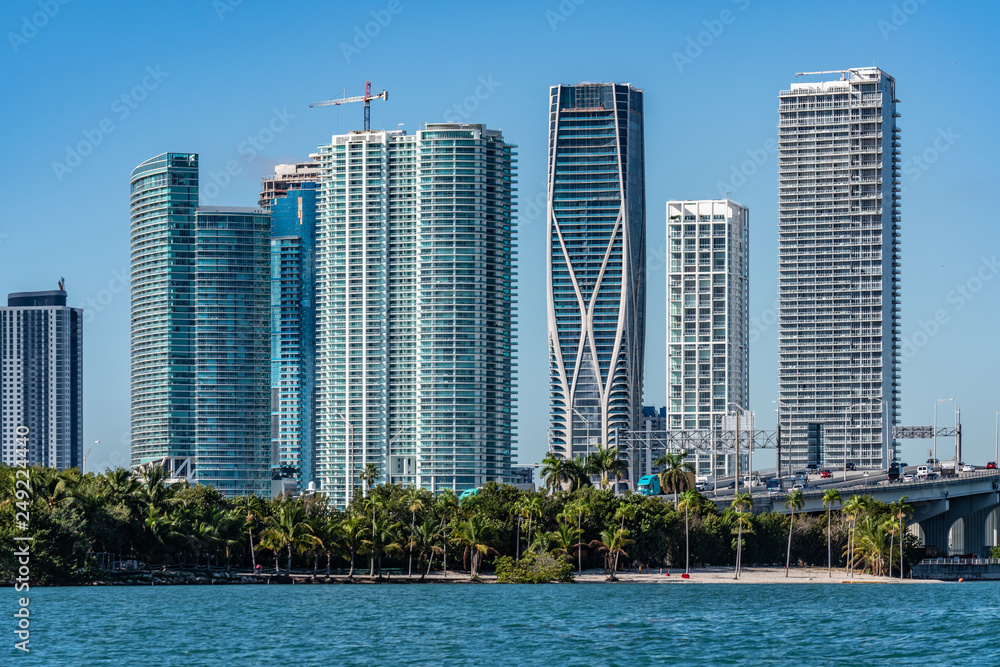 Downtown Miami from the Ocean Downtown Miami from the Ocean