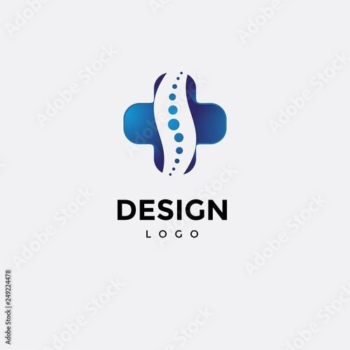 Vector logo design, health icon Physiotherapy