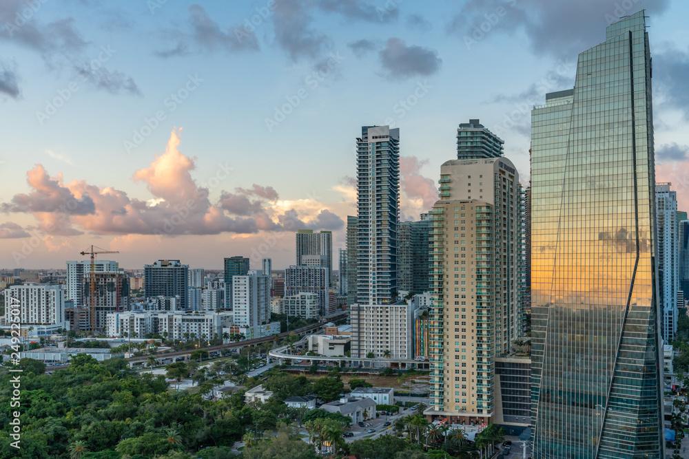 Obraz premium Brickell Miami Cityscape