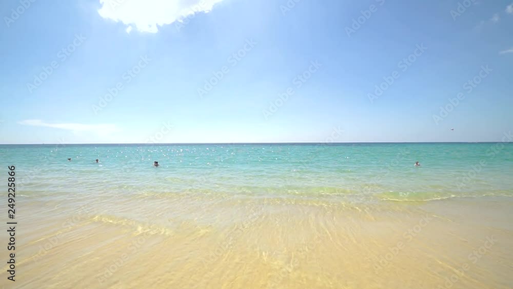 Phuket beach sea in the summer travel season on 2019 Phuket beach sea in the summer travel season on 2019