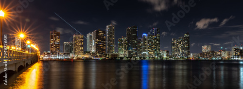 Downtown Miami Night Cityscape © Brilliant Miami