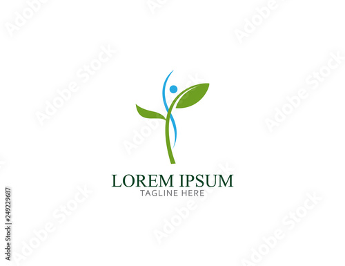 healthy life logo template