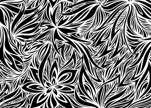 PrintAbstract psychedelic floral background. Vector illustration