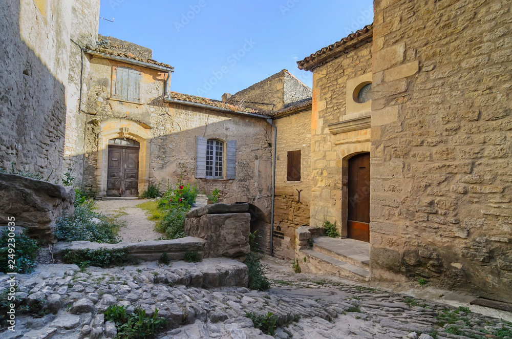 The town of Gord, small charming town in Provence, France
