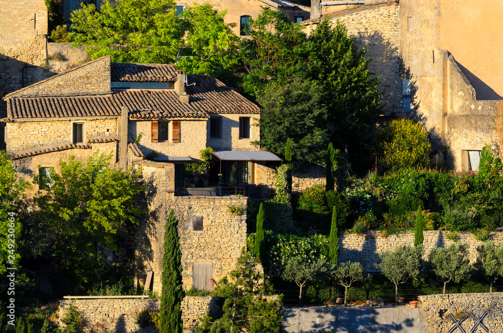The town of Gordes, small charming town in Provence, France