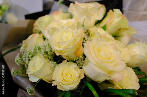 Romantic Flower bouquet arrangement with white rose